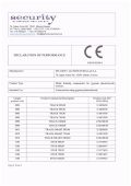 Security Aluminum Hellas SA have Declaration of Performance for production of dry-wall profiles according to the specifications for standard ΕΝ 14195 of the European Standardization Committee.